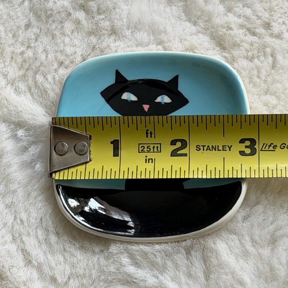 HUES N BREWS CATTITUDE TEABAG HOLDER AND TRINKET DISH - Picture 11 of 11